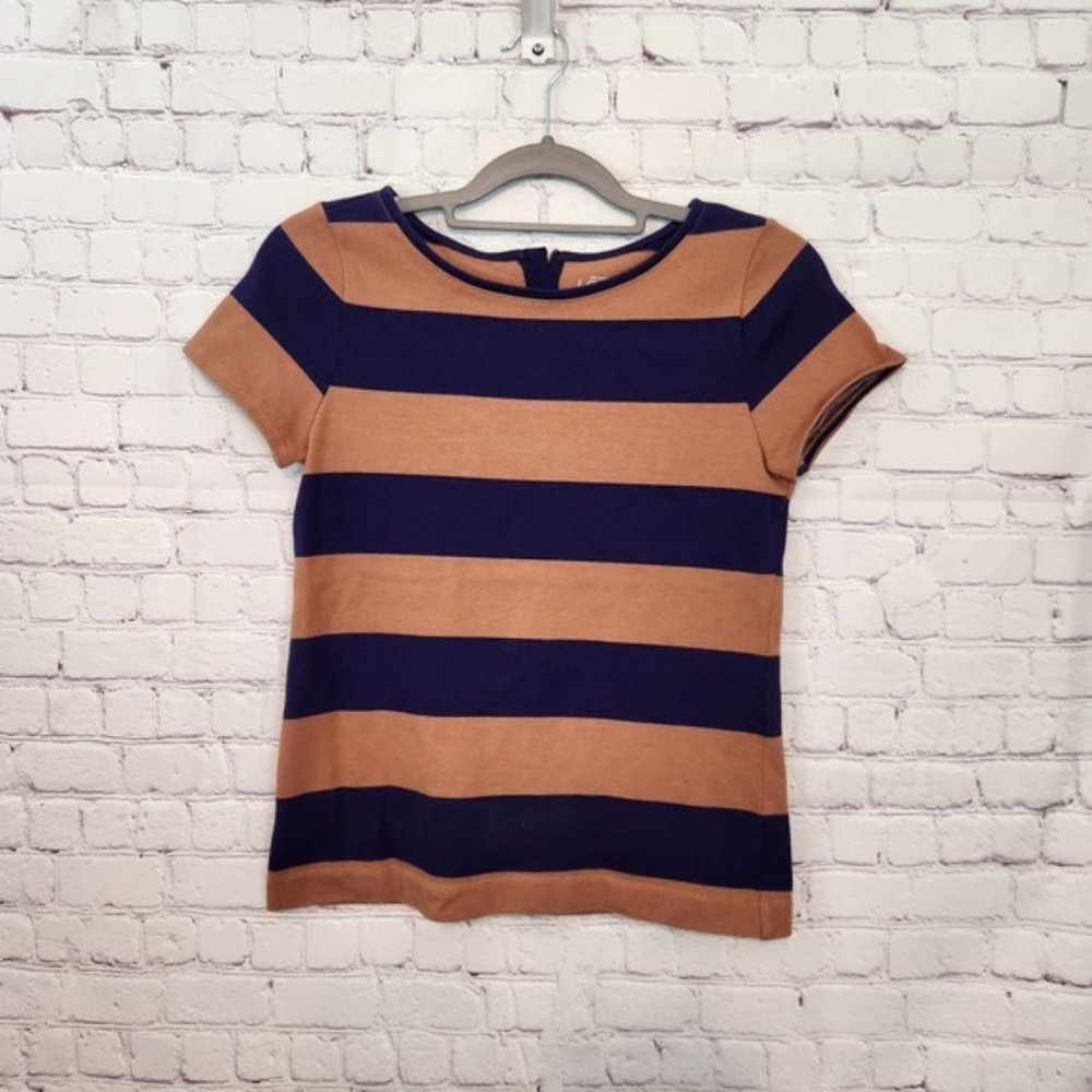 Ann Taylor LOFT Women's Purple & Brown Short sleeve Top XS
